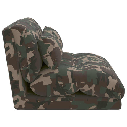 Justerbar golvstol Armégrön Tyg