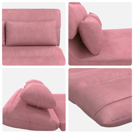 Justerbar golvstol Rosa Sammet