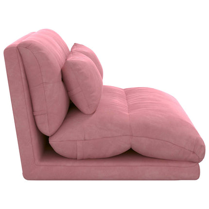 Justerbar golvstol Rosa Sammet