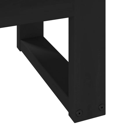 Kaffeebord NOAIN Svart 119 x 60 x 40 cm Massiv furu