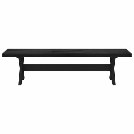 Matbänk NOAIN 180 x 41 x 45 cm Massivt furu Svart