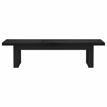 Matbänk NOAIN 180 x 41 x 45 cm Massivt furu Svart