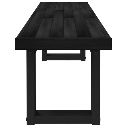Matbänk NOAIN 180 x 41 x 45 cm Massivt furu Svart