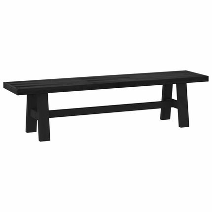 Matbänk NOAIN 160 x 41 x 45 cm Massivt furu Svart