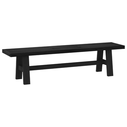 Matbänk NOAIN 160 x 41 x 45 cm Massivt furu Svart