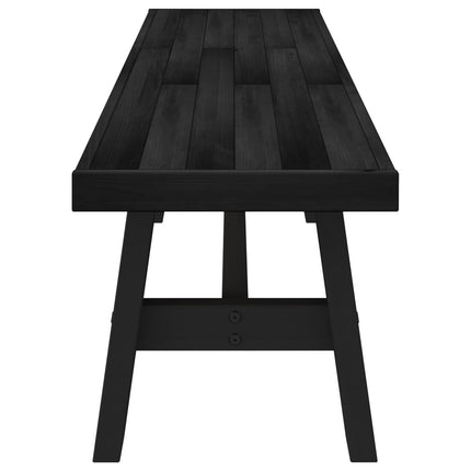 Matbänk NOAIN 160 x 41 x 45 cm Massivt furu Svart