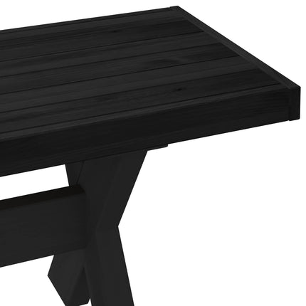 Matbänk NOAIN 160 x 41 x 45 cm Massivt furu Svart