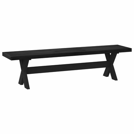 Matbänk NOAIN 160 x 41 x 45 cm Massivt furu Svart