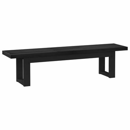 Matbänk NOAIN 160 x 41 x 45 cm Massivt furu Svart