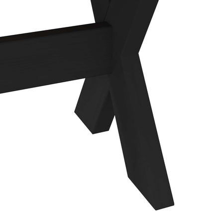 Matbänk NOAIN 120 x 41 x 45 cm Massivt furu Svart
