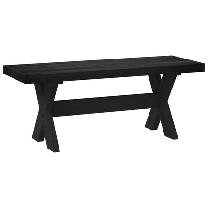 Matbänk NOAIN 120 x 41 x 45 cm Massivt furu Svart