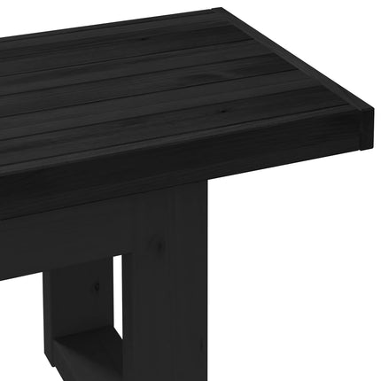 Matbänk NOAIN 120 x 41 x 45 cm Massivt furu Svart