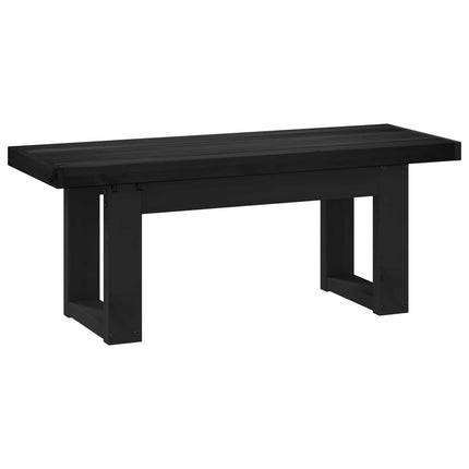 Matbänk NOAIN 120 x 41 x 45 cm Massivt furu Svart