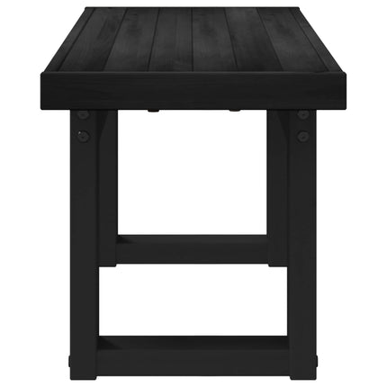 Matbänk NOAIN 120 x 41 x 45 cm Massivt furu Svart