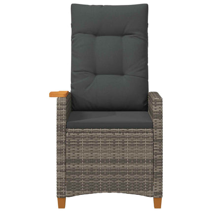 Fällstol med tehylla med kudde 62 x 64 x 112 cm konstrotting
