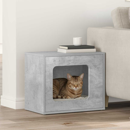 Katt hus Betong 51 x 30 x 42,5 cm Konstruerat trä