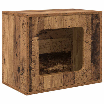 Katt hus Gammalt trä 51 x 30 x 42,5 cm Konstruerat trä