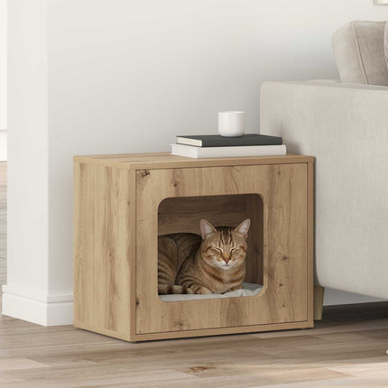 Katt hus Artisan Ek 51 x 30 x 42,5 cm Konstruerat trä