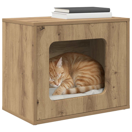 Katt hus Artisan Ek 51 x 30 x 42,5 cm Konstruerat trä