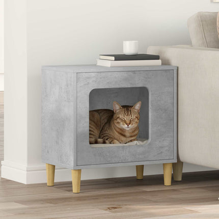 Katt hus Betong 51 x 30 x 52 cm Konstruerat trä