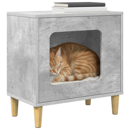 Katt hus Betong 51 x 30 x 52 cm Konstruerat trä