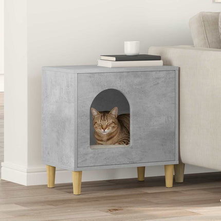Katt hus Betong 51 x 30 x 52 cm Konstruerat trä