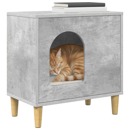 Katt hus Betong 51 x 30 x 52 cm Konstruerat trä