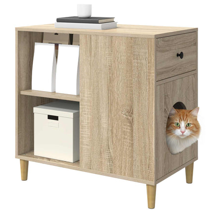 Katt hus Sonoma 72 x 42,5 x 70 cm Konstruerat trä