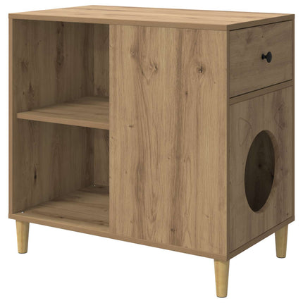 Katt hus Artisan Ek 72 x 42,5 x 70 cm Konstruerat trä