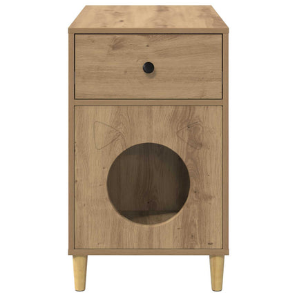 Katt hus Artisan Ek 72 x 42,5 x 70 cm Konstruerat trä