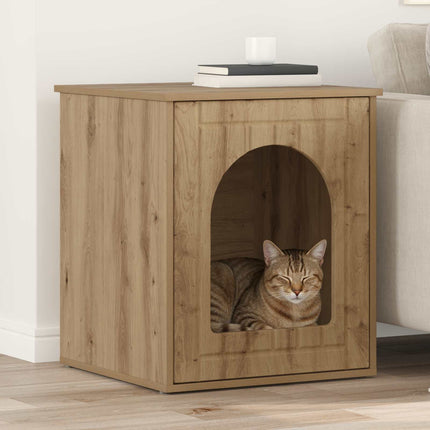 Katt hus Artisan Ek 53 x 52 x 62 cm Konstruerat trä