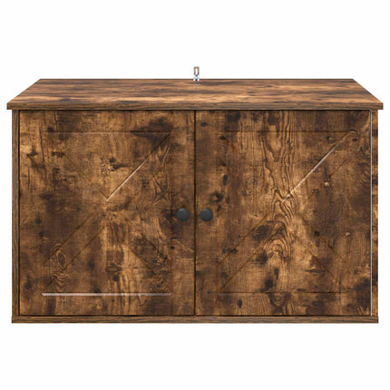 Katt hus Rökt ek 85 x 55 x 50,5 cm Konstruerat trä