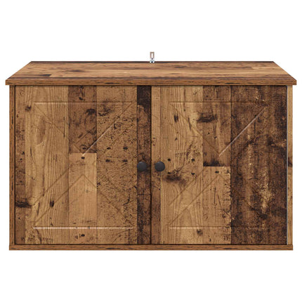 Katt hus Gammalt trä 85 x 55 x 50,5 cm Konstruerat trä