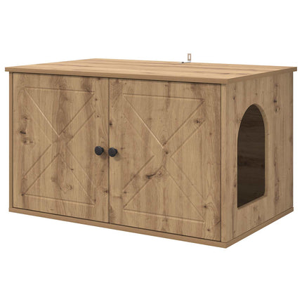 Katt hus Artisan Ek 85 x 55 x 50 cm Konstruerat trä