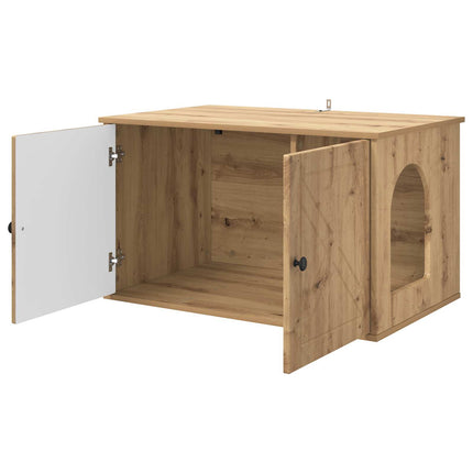Katt hus Artisan Ek 85 x 55 x 50,5 cm Konstruerat trä