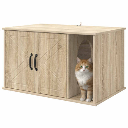 Katt hus Sonoma 85 x 55 x 50 cm Konstruerat trä