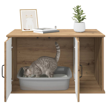 Katt hus Artisan Ek 85 x 55 x 50 cm Konstruerat trä