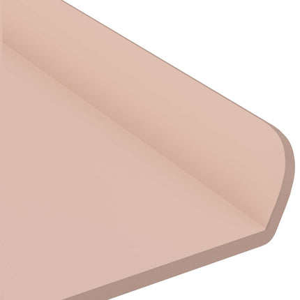 Flytande hylla Väggmonterad 3 pcs Rosa 40 x 9 x 2,5 cm Stål