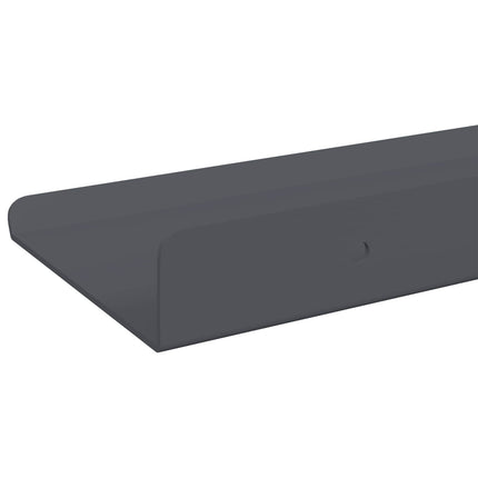 Flytande hylla Väggmonterad 3 pcs Antracit 40 x 9 x 2,5 cm Stål