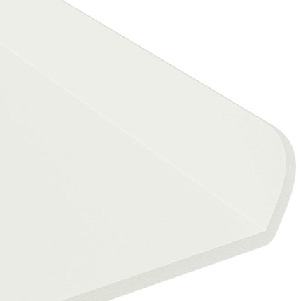 Flytande hylla Väggmonterad 3 pcs Vit 40 x 9 x 2,5 cm Stål