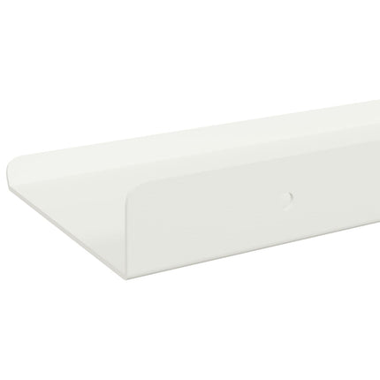 Flytande hylla Väggmonterad 3 pcs Vit 40 x 9 x 2,5 cm Stål