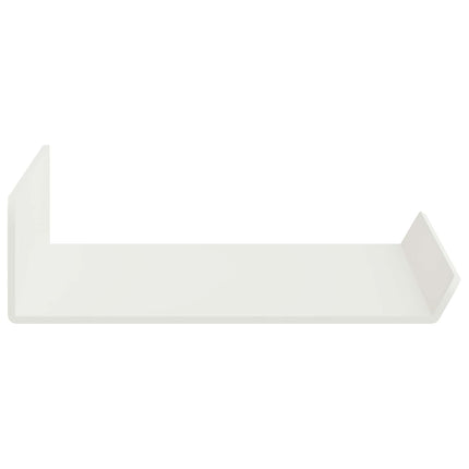 Flytande hylla Väggmonterat 3 st Vit 40 x 9 x 2,5 cm Stål