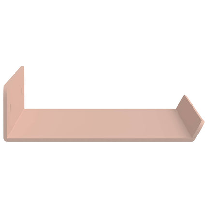 Flytande hylla Väggmonterad 4 pcs Rosa 30 x 9 x 2,5 cm Stål