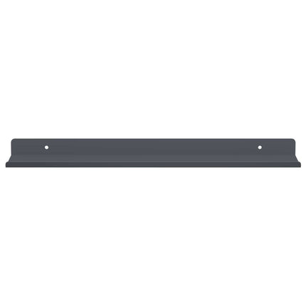 Flytande hylla 2 pcs Antracit 40 x 8,5 x 2,5 cm Stål