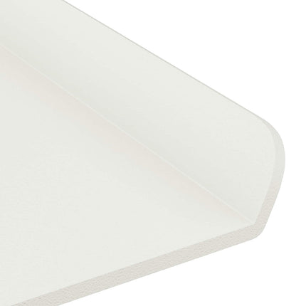 Flytande hylla Väggmonterad 4 pcs Vit 40 x 8,5 x 2,5 cm Stål
