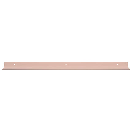 Flytande hylla Väggmonterad 4 pcs Rosa 60 x 8,5 x 2,5 cm Stål