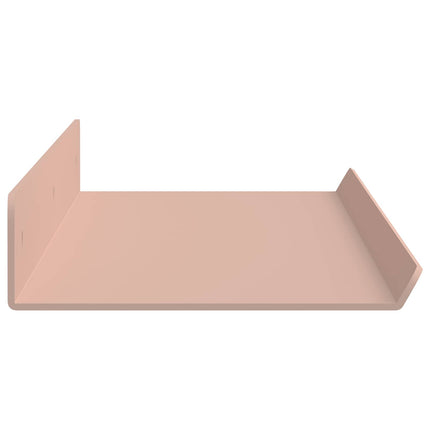 Flytande hylla Väggmonterad 4 pcs Rosa 60 x 8,5 x 2,5 cm Stål
