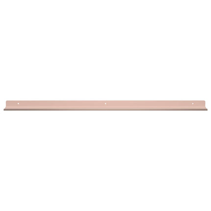 Flytande hylla Väggmonterat 2 pcs Rosa 80 x 9 x 2,5 cm Stål