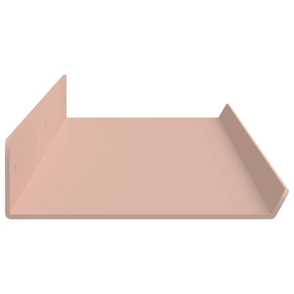 Flytande hylla Väggmonterad 4 pcs Rosa 80 x 9 x 2,5 cm Stål