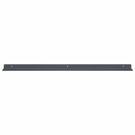 Flytande hylla Väggmonterad 2 pcs Antracit 80 x 9 x 2,5 cm Stål